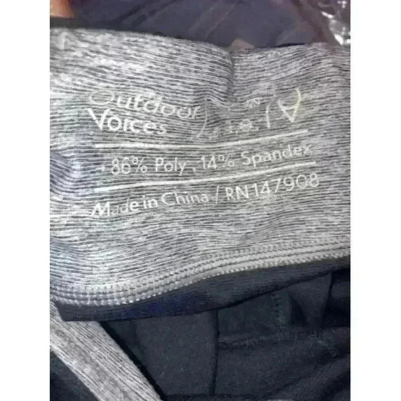 Outdoor Voices Leggings ColorBlock Dipped Leggings Grey Size S FLAWED - Picture 6 of 11